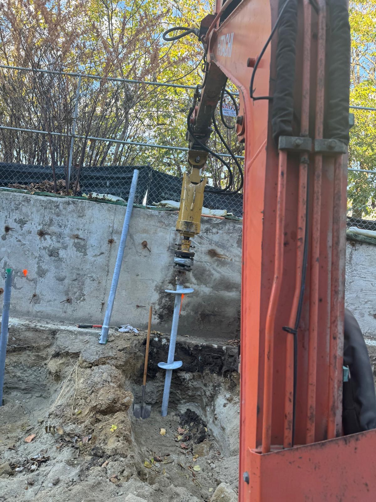 Helical Pile Installation